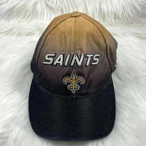 NFL New Orleans Saints ProLine  Puma Authentic Ombre Adjustable Hat Cap Metallic